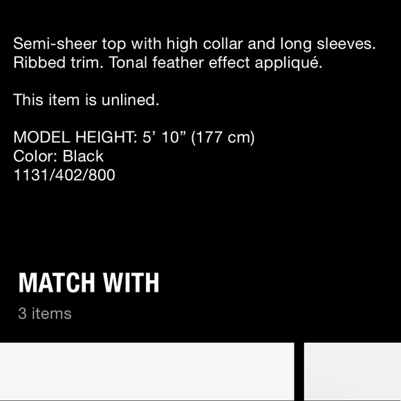 Zara feathers effect sheer top - Picture 12 of 16